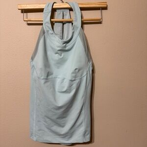 Lululemon Open up Light Blue Tank Top Sport Women's Size 8 Gym Running